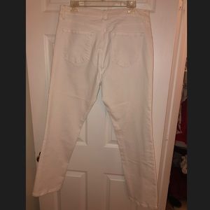 White jeans from loft